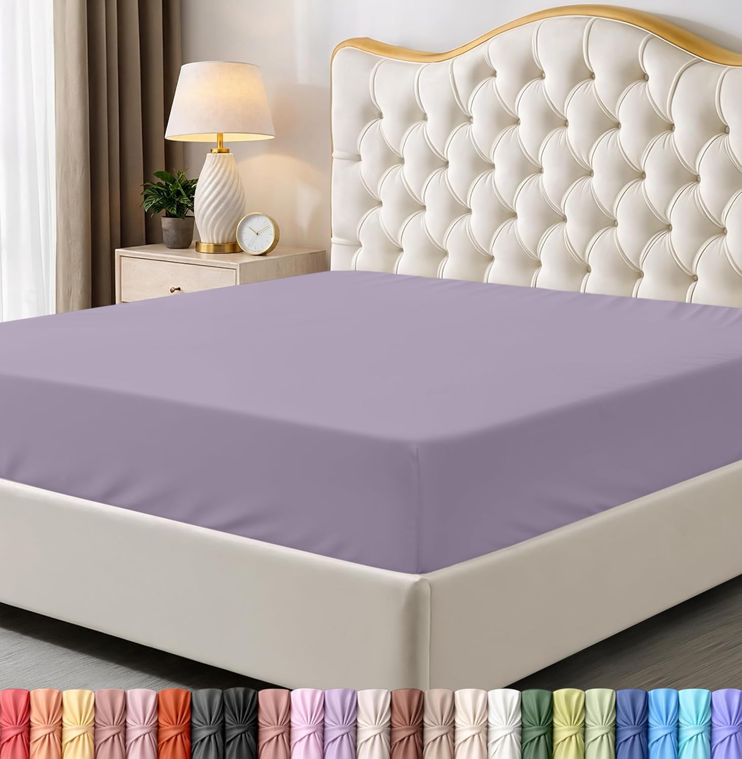 Utopia Bedding Queen Fitted Sheet - Bottom Sheet - Deep Pocket - Soft Microfiber - Shrinkage and Fade Resistant - Easy Care -1 Fitted Sheet Only (Beige)