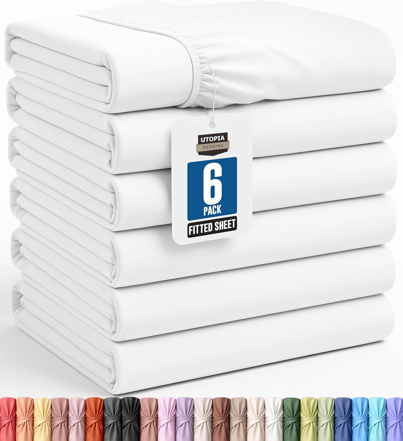 Utopia Bedding Queen Fitted Sheet - Bottom Sheet - Deep Pocket - Soft Microfiber - Shrinkage and Fade Resistant - Easy Care -1 Fitted Sheet Only (Beige)