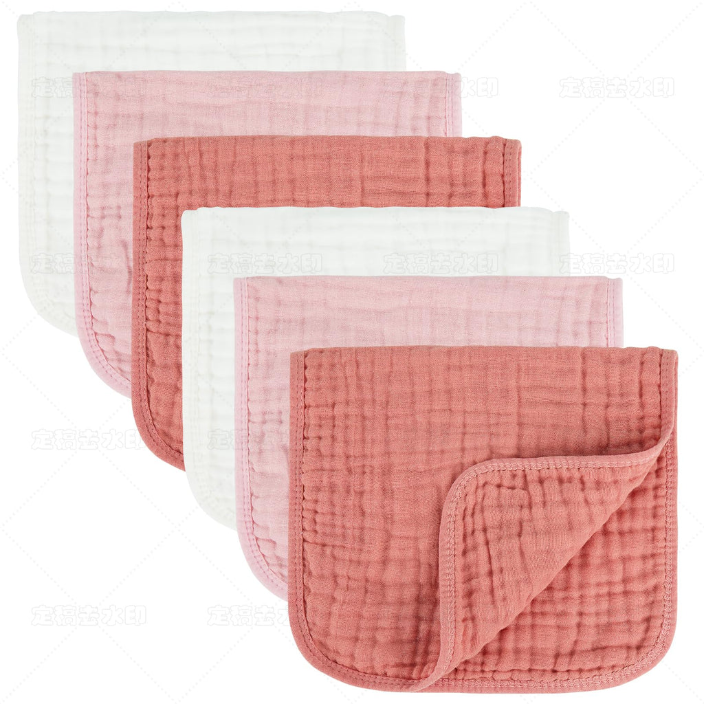 MIGIOL Muslin Burp Cloths 100% Cotton Baby Burp Cloths Soft, Absorbent 10x20 inches for Girls and Boys Baby Essentials