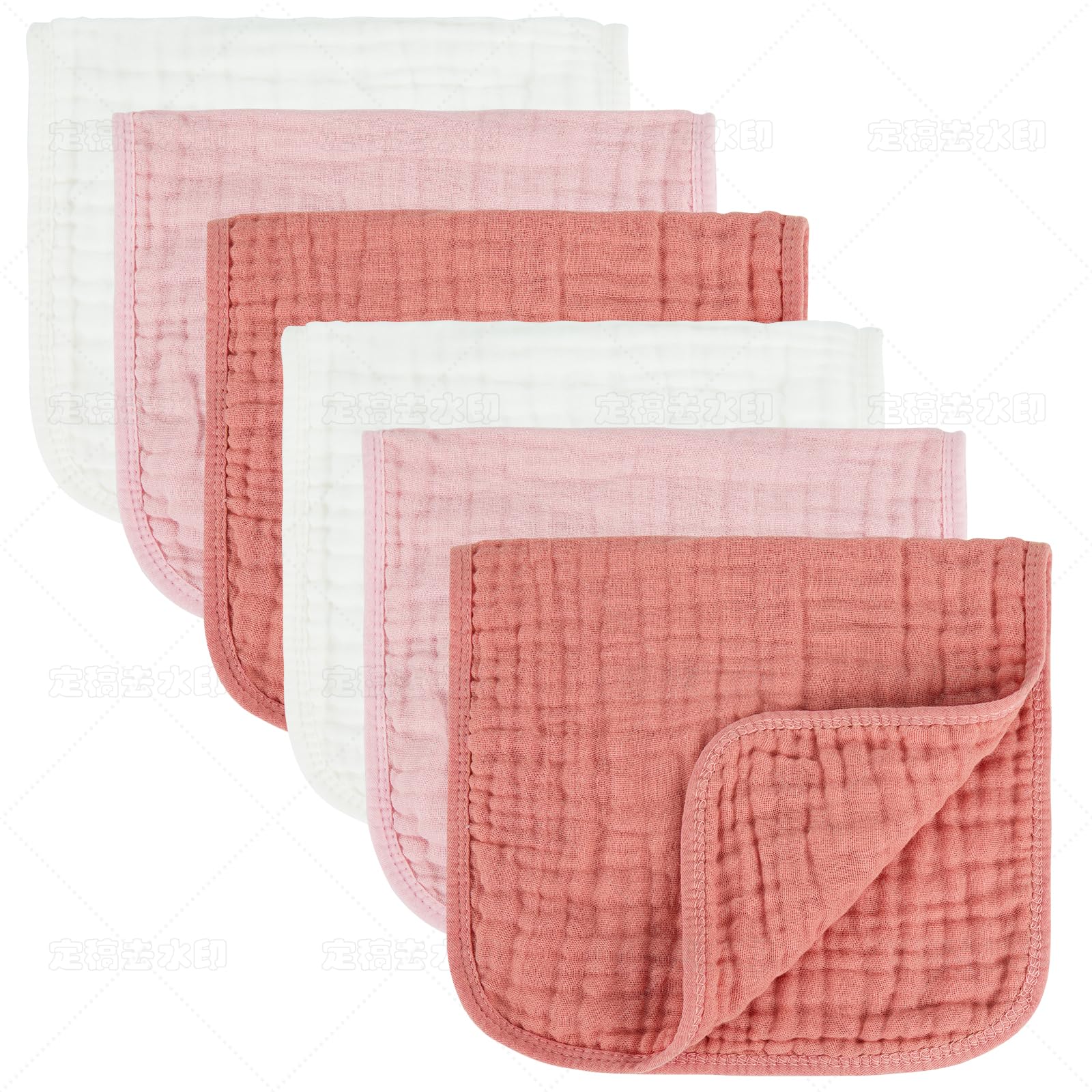 MIGIOL Muslin Burp Cloths 100% Cotton Baby Burp Cloths Soft, Absorbent 10x20 inches for Girls and Boys Baby Essentials