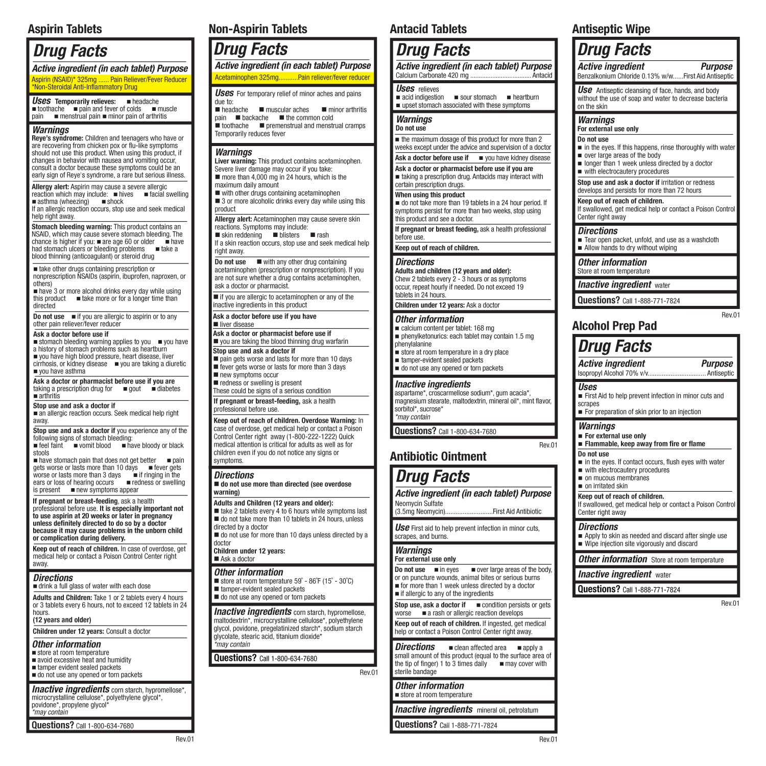 Be Smart Get Prepared 180 Piece First Aid Kit: Clean, Treat, Protect Minor Cuts, Scrapes. Home, Office, Car, School, Business, Travel, Emergency, Survival, Hunting, Outdoor, Camping & Sports, FSA HSA