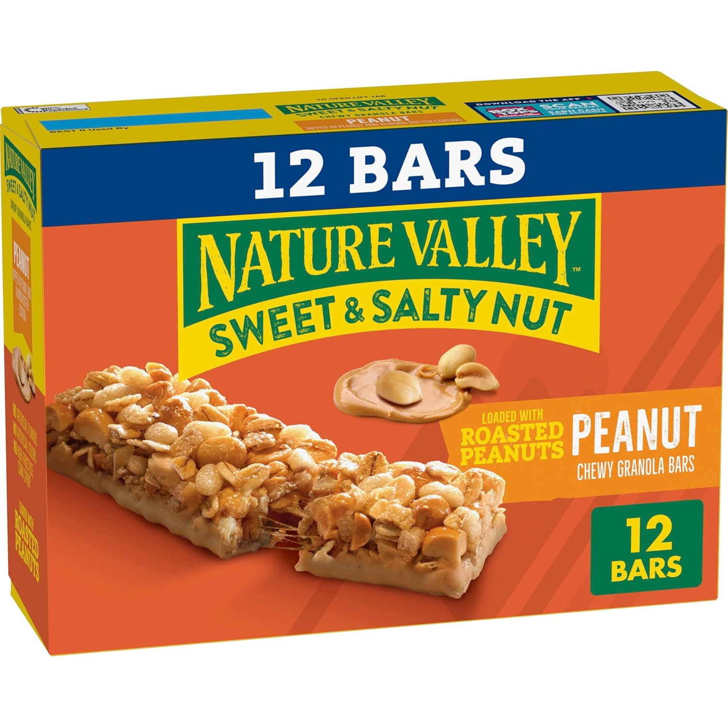 Nature Valley Sweet and Salty Nut Granola Bars, Peanut, 15 Bars, 18 oz