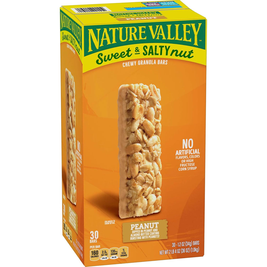 Nature Valley Sweet and Salty Nut Granola Bars, Peanut, 15 Bars, 18 oz