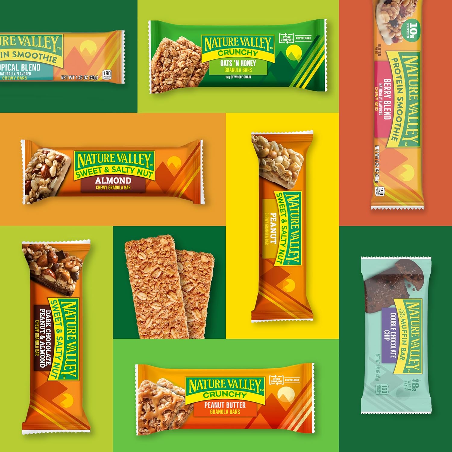 Nature Valley Sweet and Salty Nut Granola Bars, Peanut, 15 Bars, 18 oz