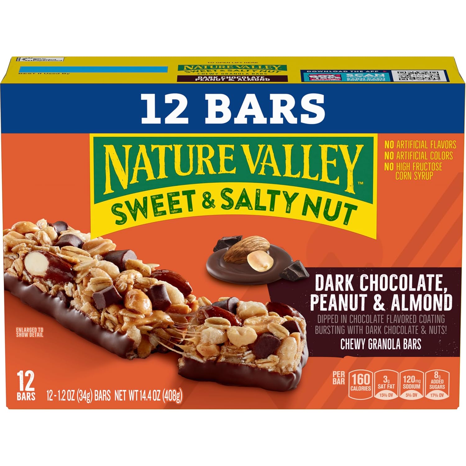 Nature Valley Sweet and Salty Nut Granola Bars, Peanut, 15 Bars, 18 oz