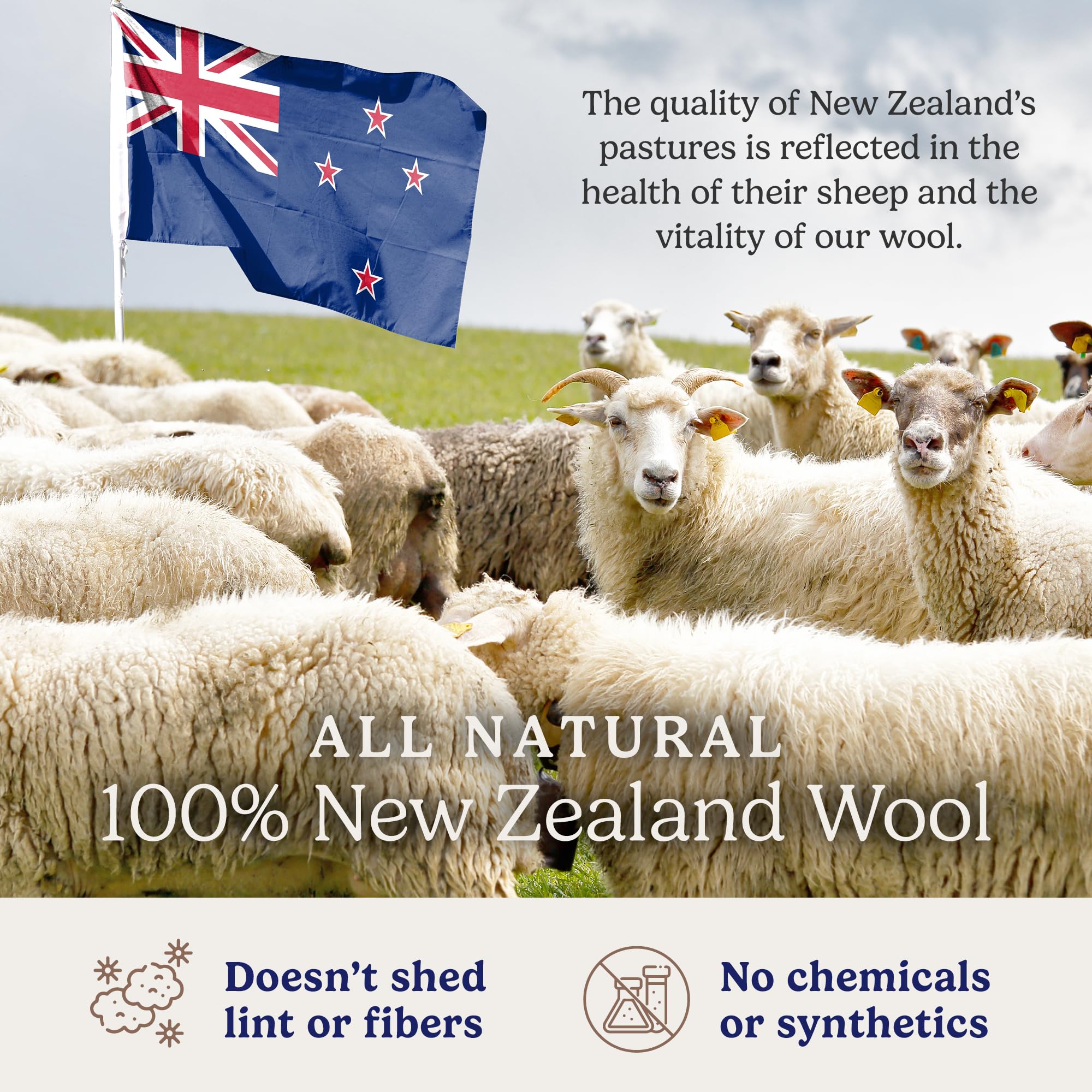 Handy Laundry Wool Dryer Balls - Natural Fabric Softener, Reusable, Reduces Clothing Wrinkles and Saves Drying Time, Better Alternative to Plastic Balls and Liquid Softener (Pack of 4)