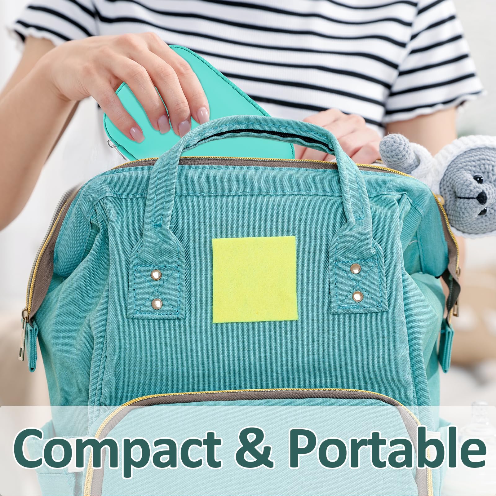 Baby Grooming Kit, Infant Safety Care Set with Hair Brush Comb Nail Clipper Nasal Aspirator,Baby Essentials Kit for Newborn Girls Boys (Grey White)