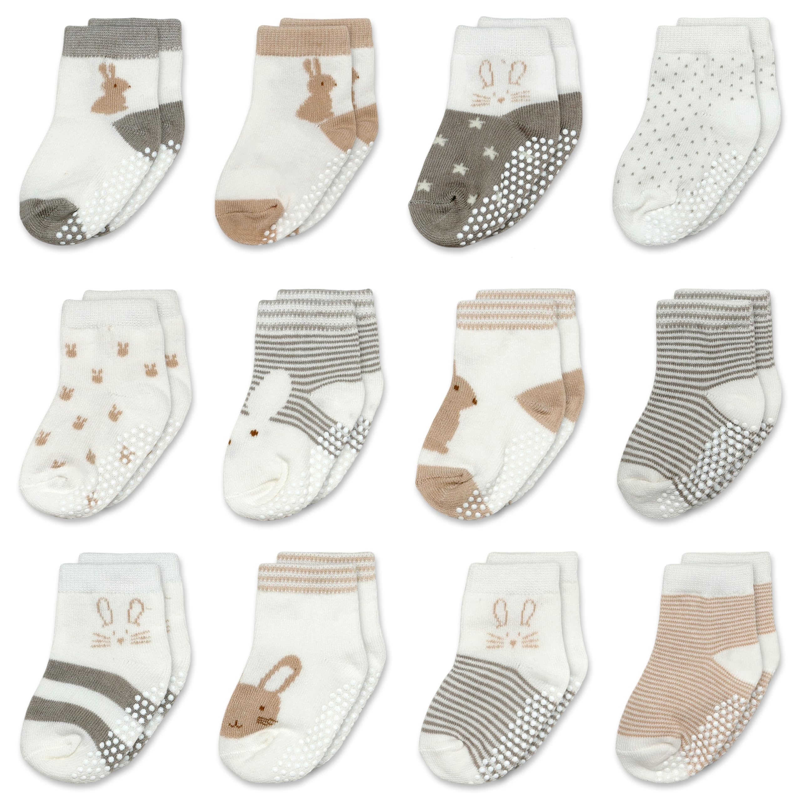 Mother's Choice Organic Cotton Baby Socks Infant 0-6 Months - 12 pairs Soft, Cozy, and Gentle Newborn Socks for Girls & Boys, Perfect Baby Gift for Everyday Wear, and Infant Comfort