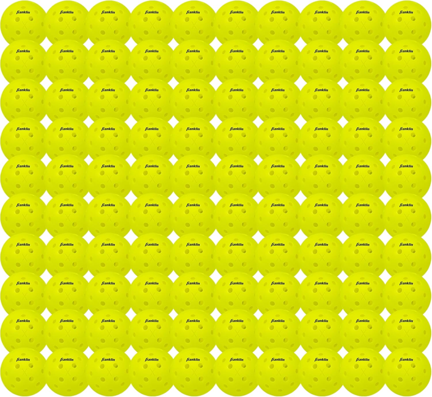 Franklin Sports X-40 Outdoor Pickleballs - Official Ball of USA Pickleball, APP Tour + US Open - Regulation Size