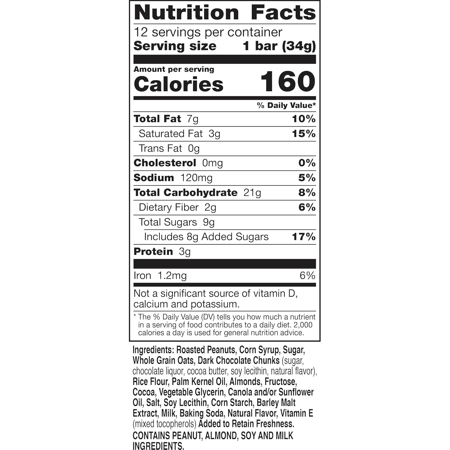 Nature Valley Sweet and Salty Nut Granola Bars, Peanut, 15 Bars, 18 oz
