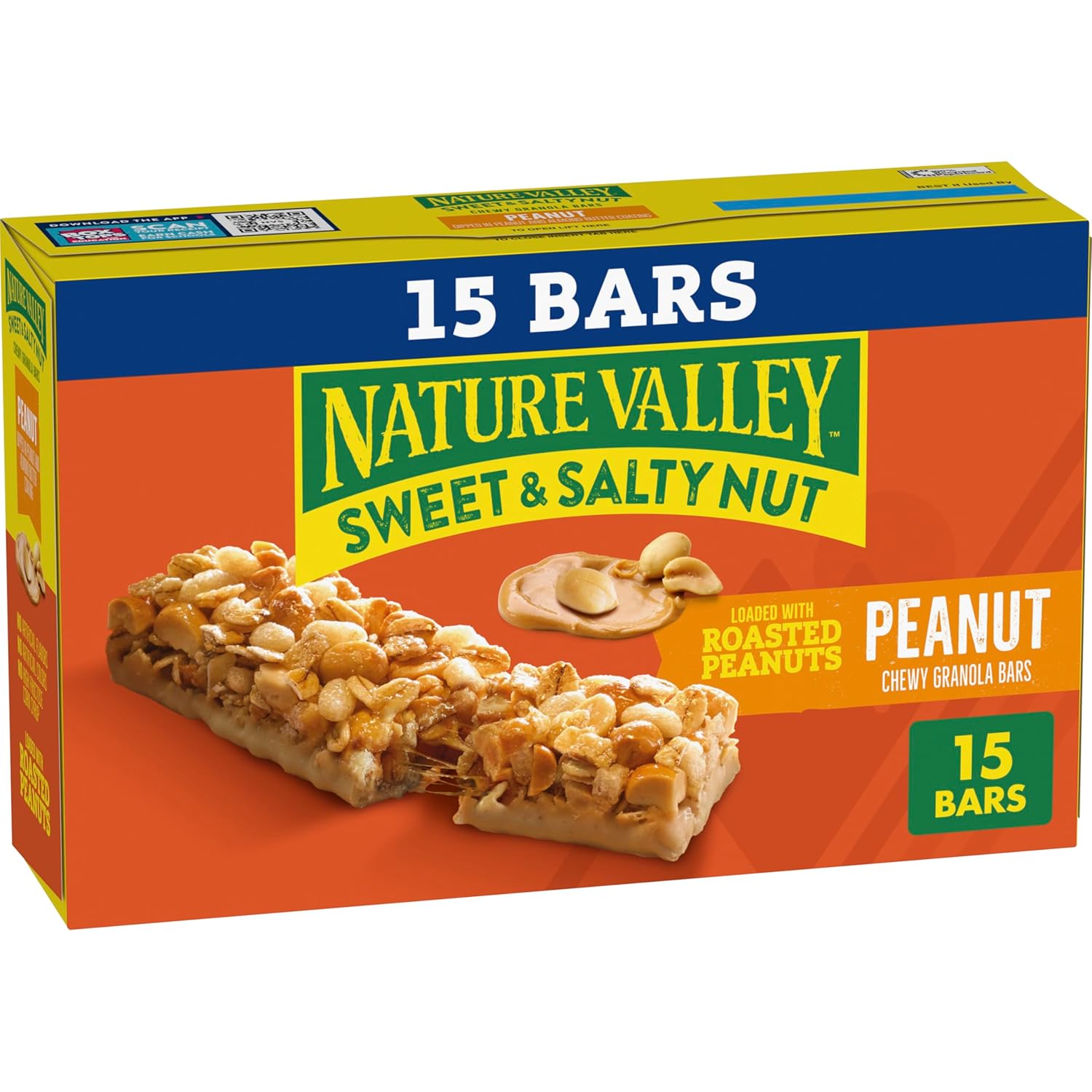 Nature Valley Sweet and Salty Nut Granola Bars, Peanut, 15 Bars, 18 oz
