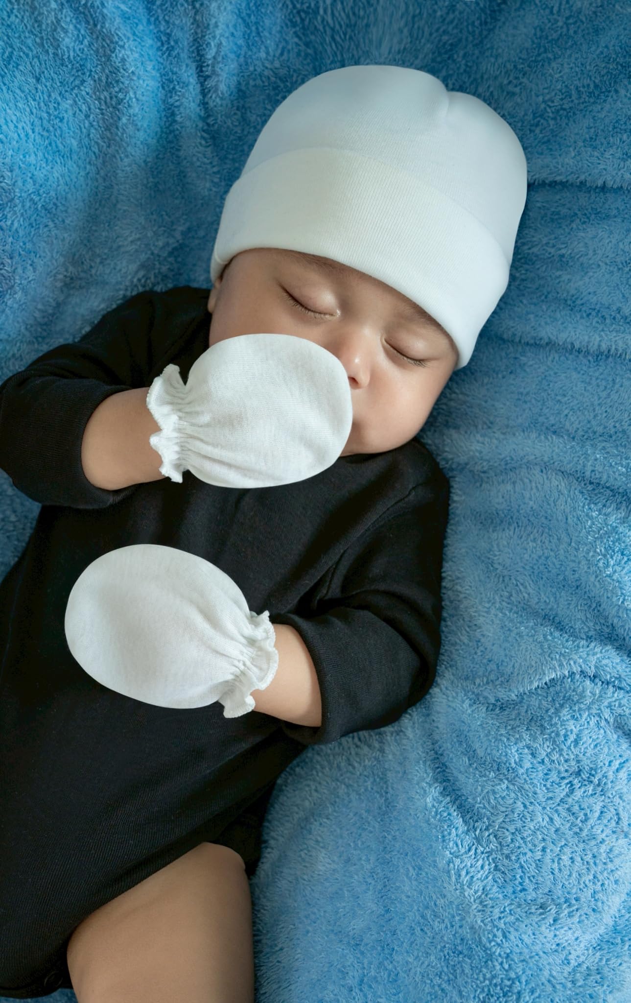 RATIVE Baby Mittens No Scratch Organic Cotton for Newborn 0-6 Months | Baby Essentials Must-Haves for Boys & Girls