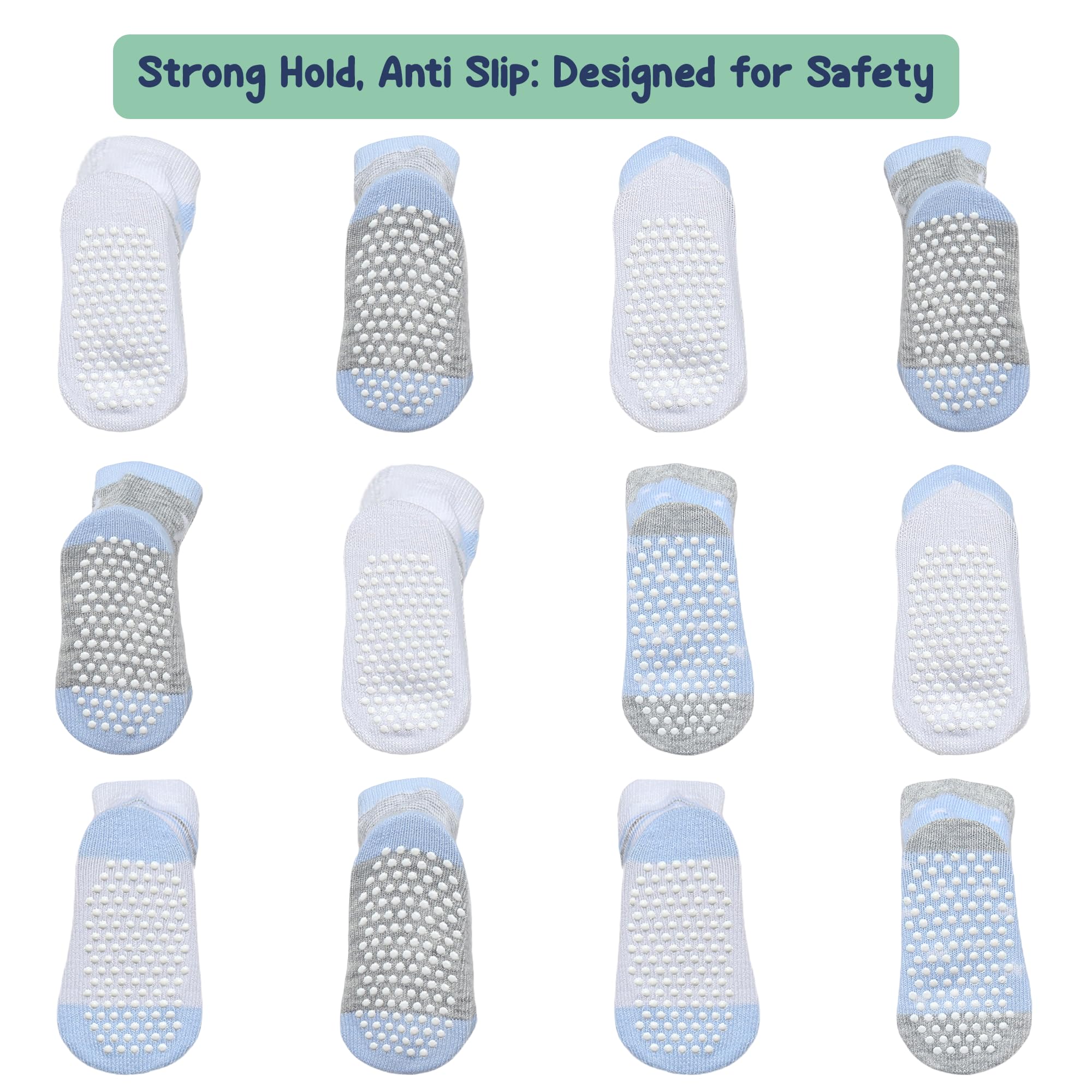 Mother's Choice Organic Cotton Baby Socks Infant 0-6 Months - 12 pairs Soft, Cozy, and Gentle Newborn Socks for Girls & Boys, Perfect Baby Gift for Everyday Wear, and Infant Comfort