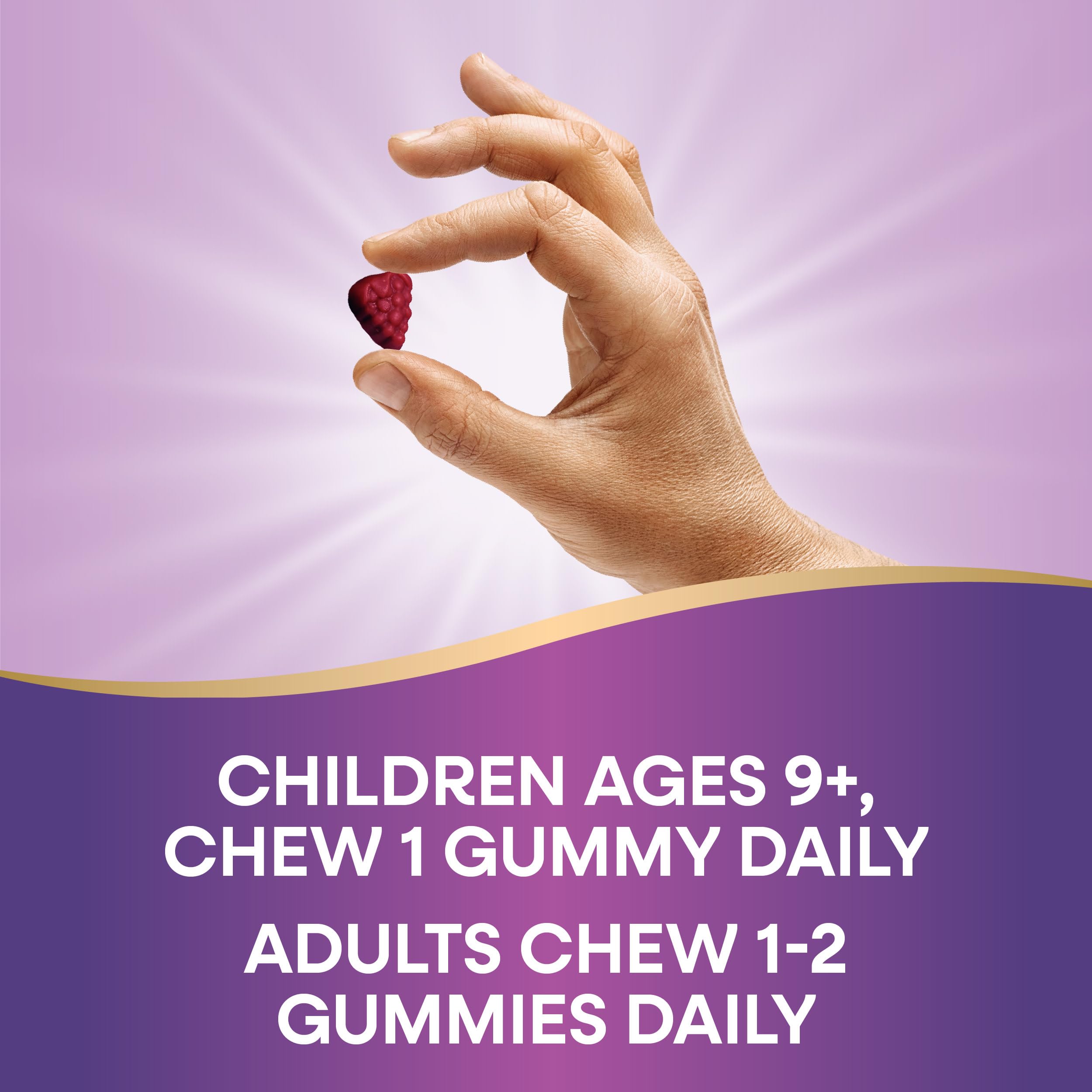 Nature's Way Zinc Gummies, Immune Support Gummy with 100% Daily Value of Zinc per 1-Gummy Serving*, Adults & Kids 9+, Gluten Free, Plant-Based Pectin, Mixed Berry Flavored, 120 Gummies (Set of 2)