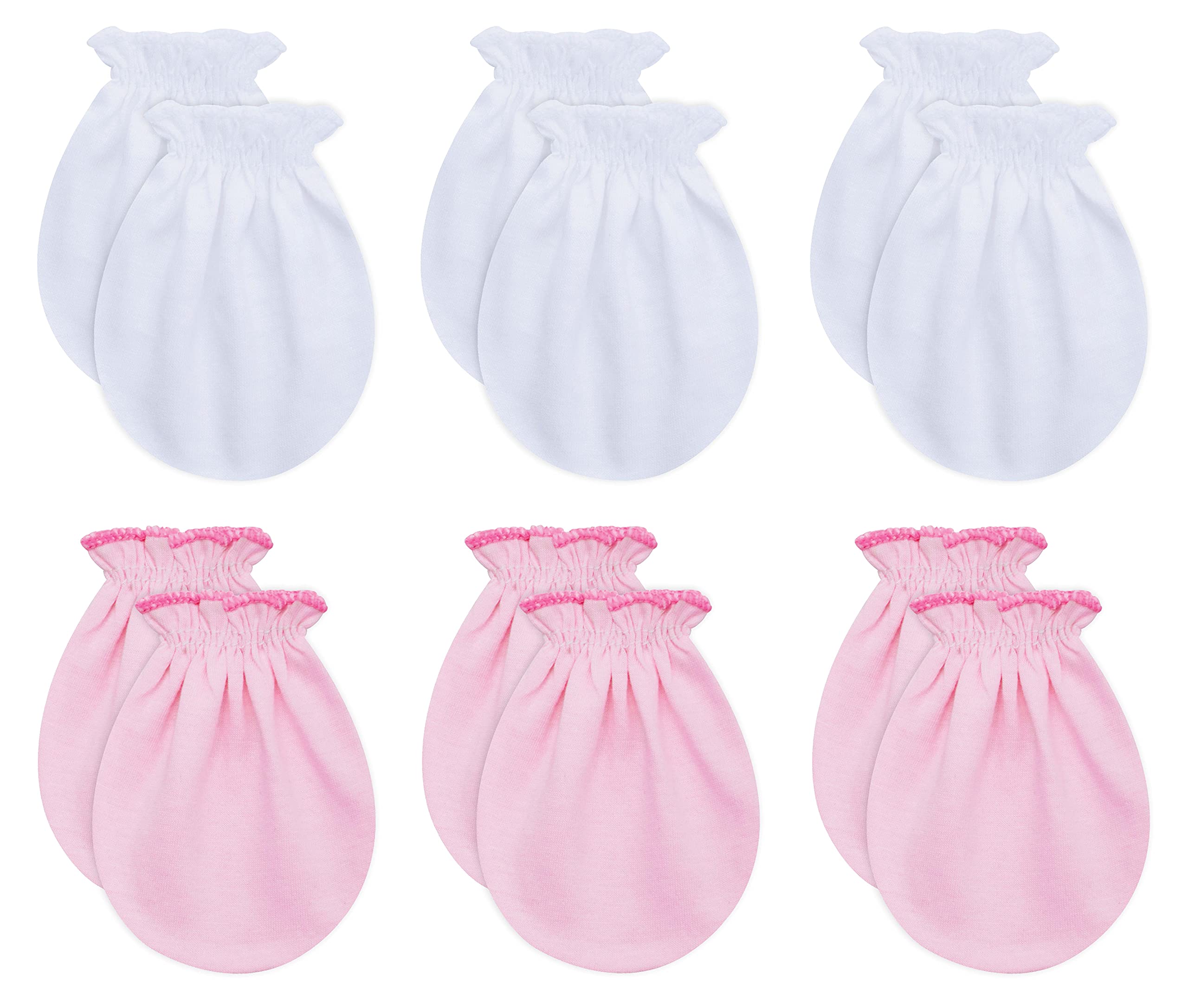 RATIVE Baby Mittens No Scratch Organic Cotton for Newborn 0-6 Months | Baby Essentials Must-Haves for Boys & Girls