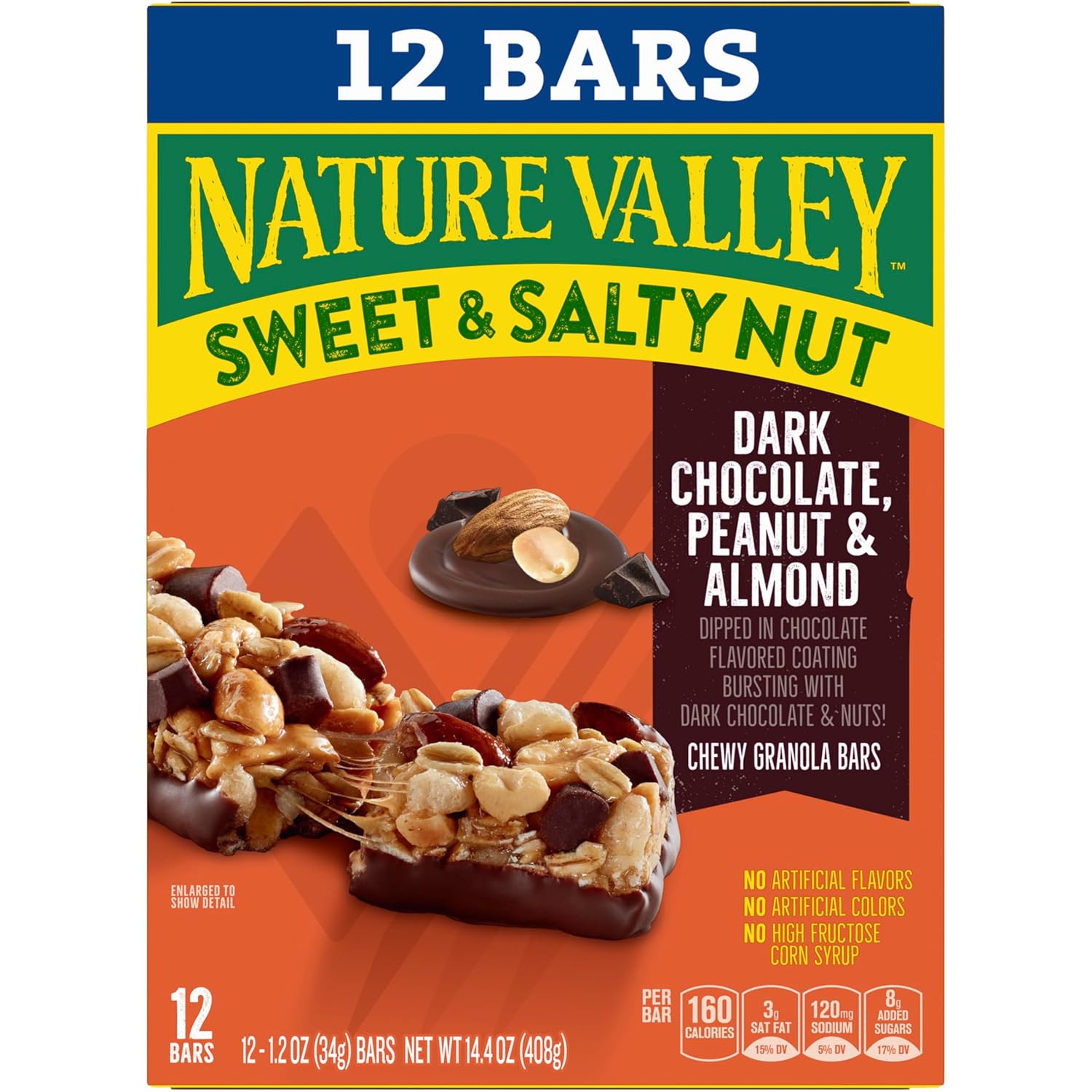 Nature Valley Sweet and Salty Nut Granola Bars, Peanut, 15 Bars, 18 oz