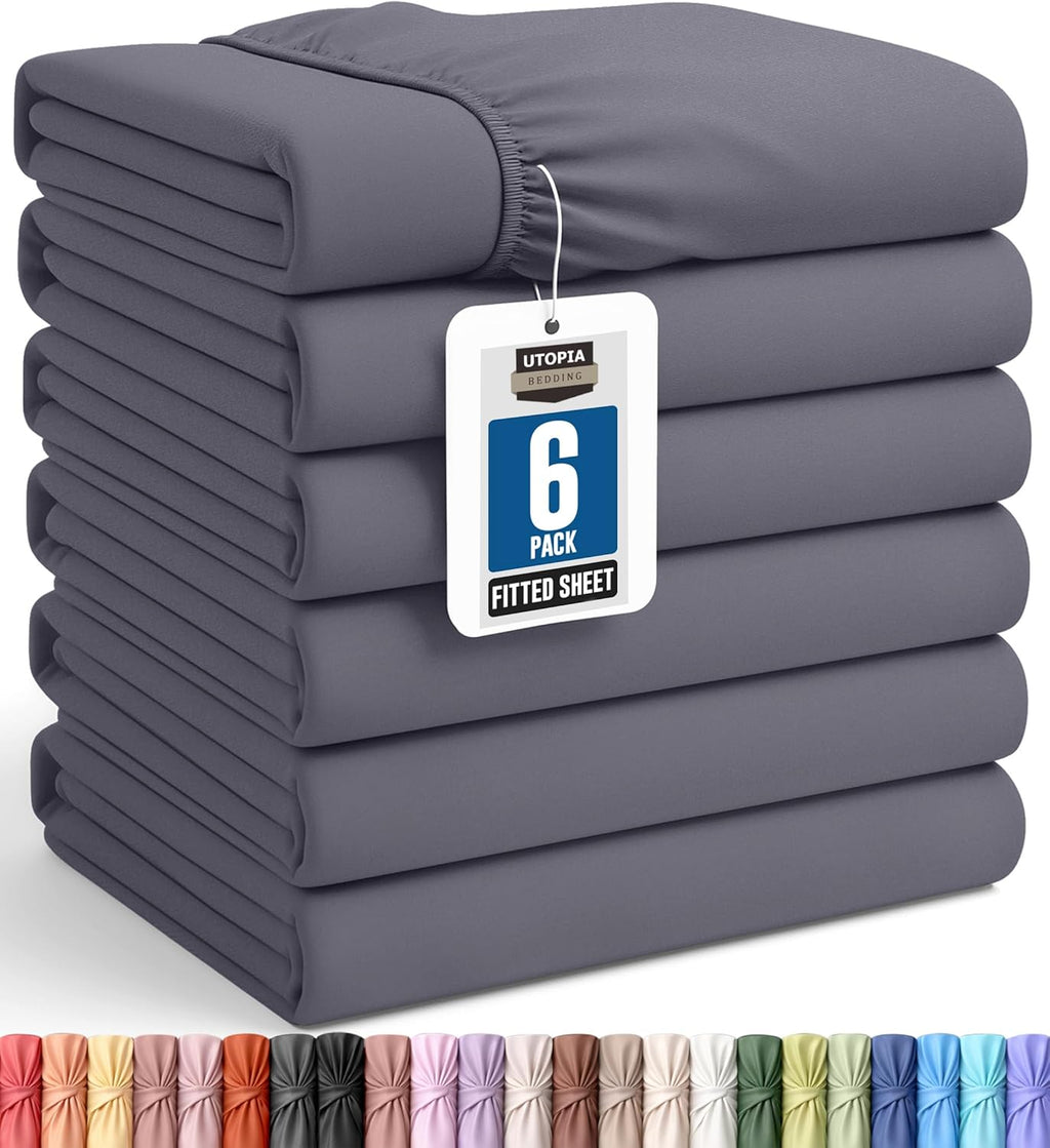 Utopia Bedding Queen Fitted Sheet - Bottom Sheet - Deep Pocket - Soft Microfiber - Shrinkage and Fade Resistant - Easy Care -1 Fitted Sheet Only (Beige)