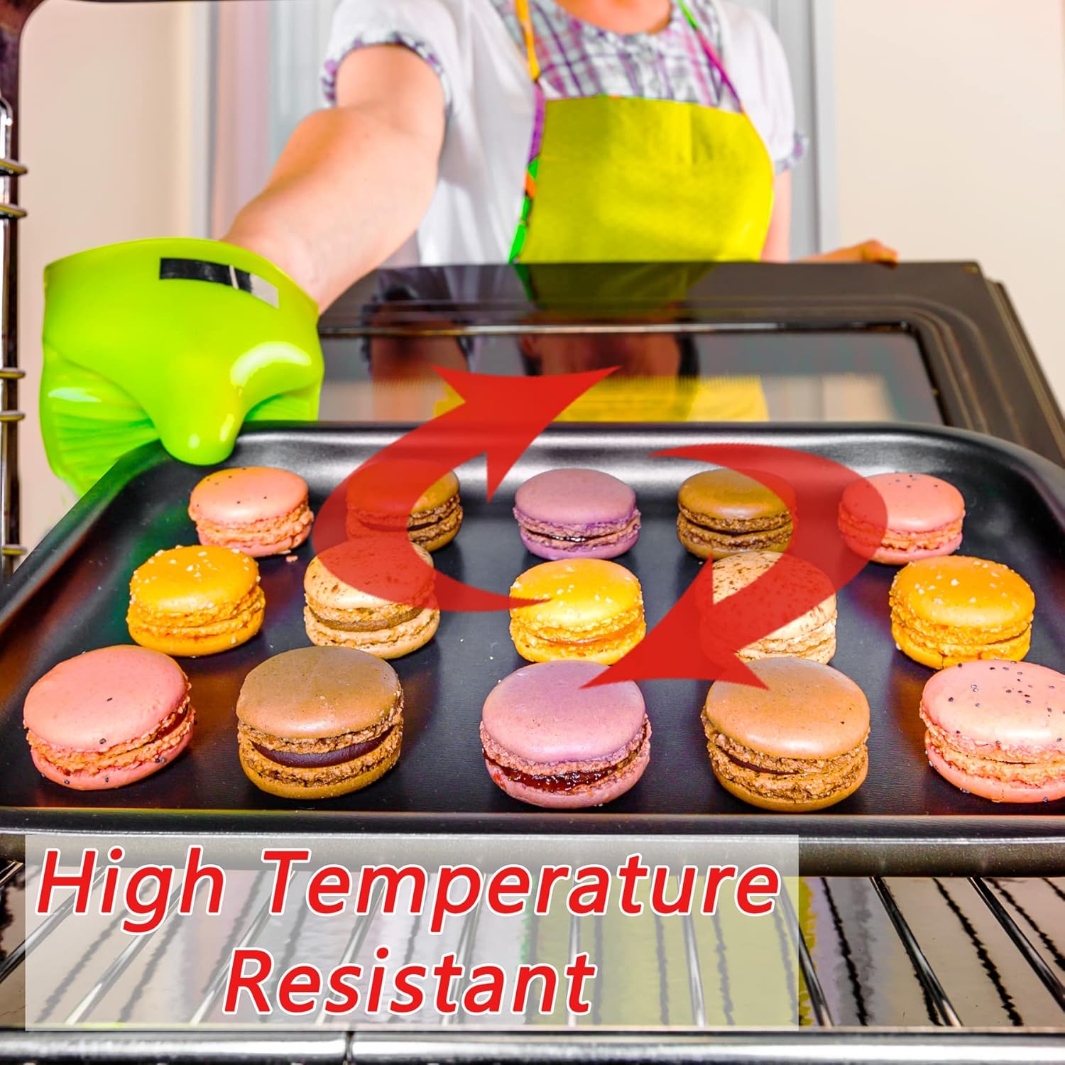 Kitchen 5-Piece Nonstick Bakeware Set - Round/Square Cake Pans, Muffin Pan, Loaf Pan, Roast Pan & Baking Sheets