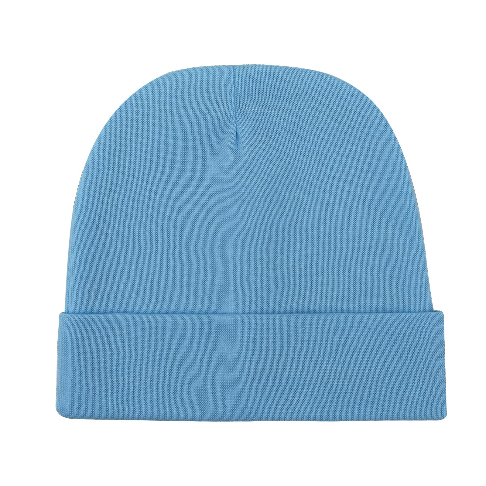 DRESHOW BQUBO 6 Pack Baby Beanie Hats for Unisex Infant Toddler Cotton Beanie Newborn Hospital Hat for Boys Girls 0-6 Months