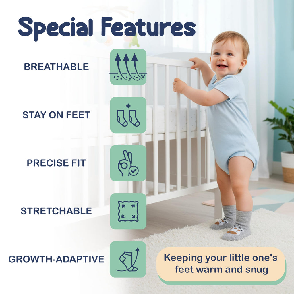 Mother's Choice Organic Cotton Baby Socks Infant 0-6 Months - 12 pairs Soft, Cozy, and Gentle Newborn Socks for Girls & Boys, Perfect Baby Gift for Everyday Wear, and Infant Comfort