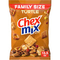 Chex Mix Turtle Snack Mix, Indulgent Snacks, Family Size, 13.5 oz