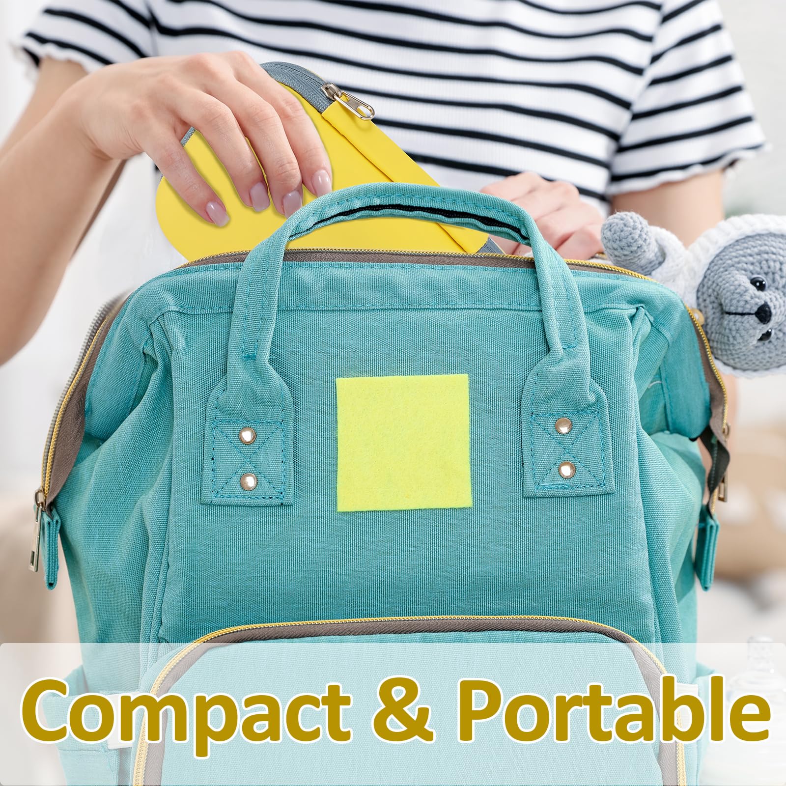 Baby Grooming Kit, Infant Safety Care Set with Hair Brush Comb Nail Clipper Nasal Aspirator,Baby Essentials Kit for Newborn Girls Boys (Grey White)