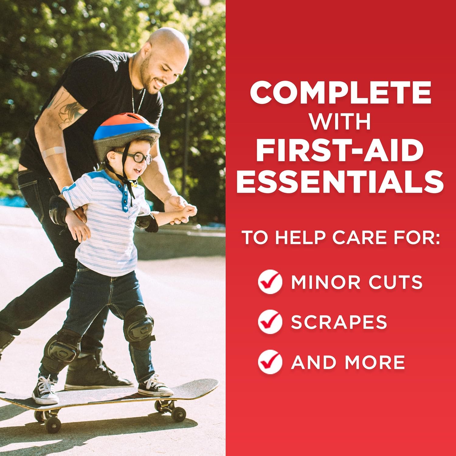 BAND-AID Brand Travel Ready Portable Emergency First Aid Kit for Minor Wound Care, Perfect for Home, Car, Travel, Camping Essentials & Outdoor Emergency Kit, 80 Pieces