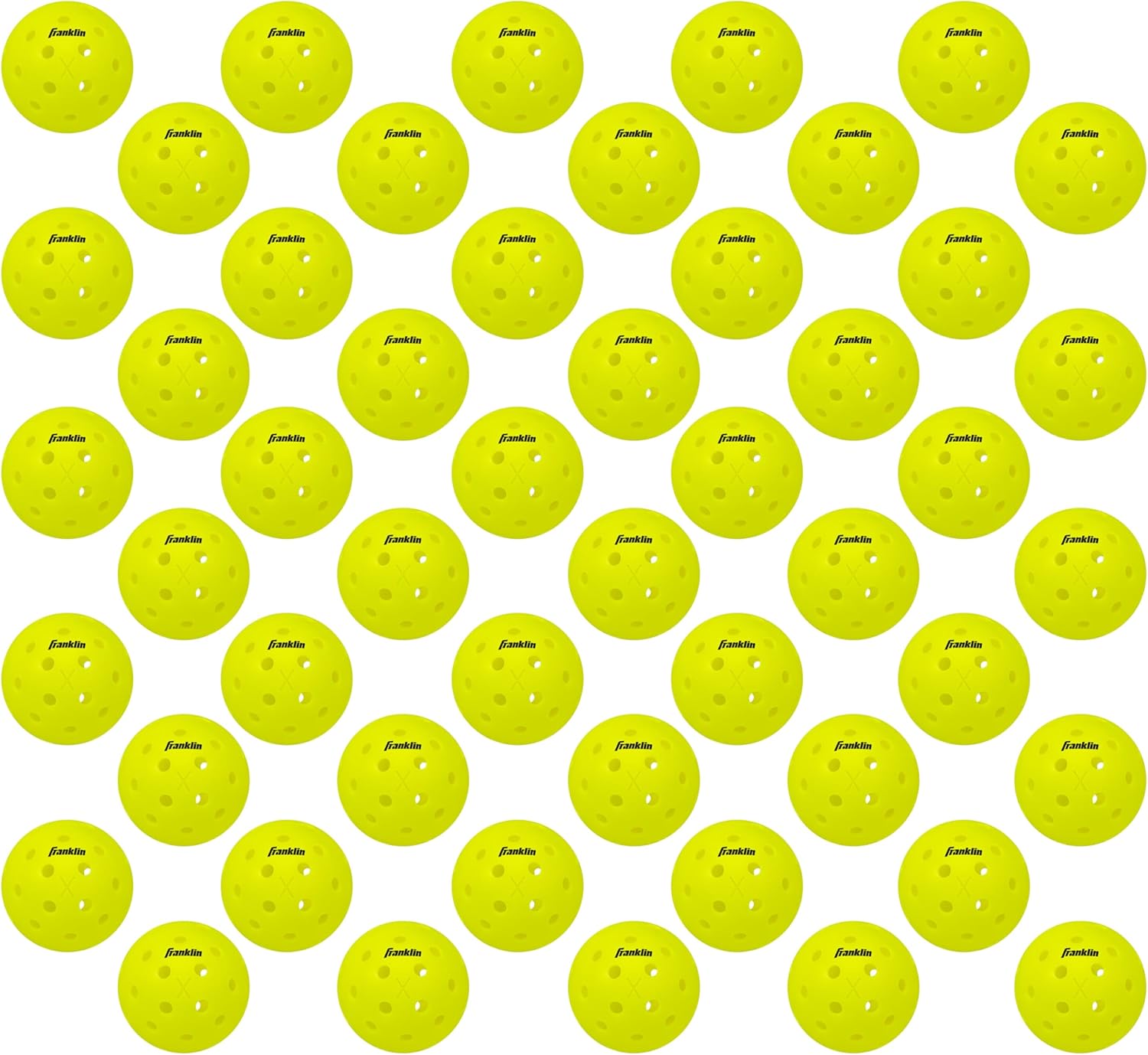 Franklin Sports X-40 Outdoor Pickleballs - Official Ball of USA Pickleball, APP Tour + US Open - Regulation Size