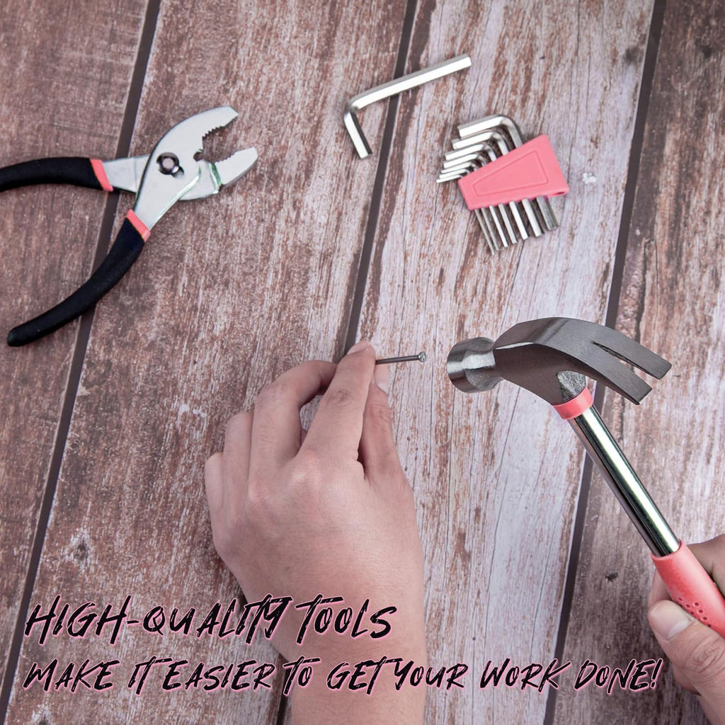 CARTMAN 39 Piece Tool Set General Household Hand Kit with Plastic Toolbox Storage Case Orange