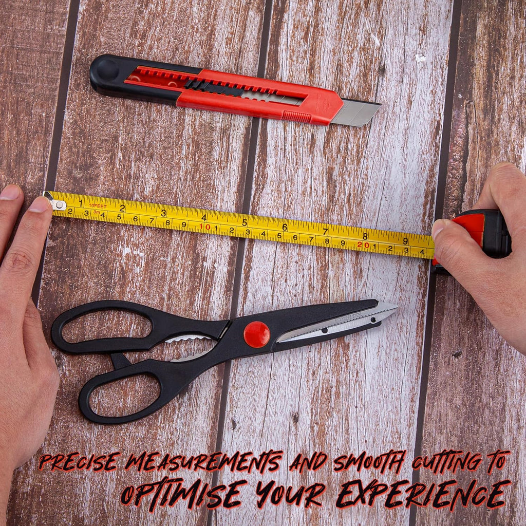 CARTMAN 39 Piece Tool Set General Household Hand Kit with Plastic Toolbox Storage Case Orange