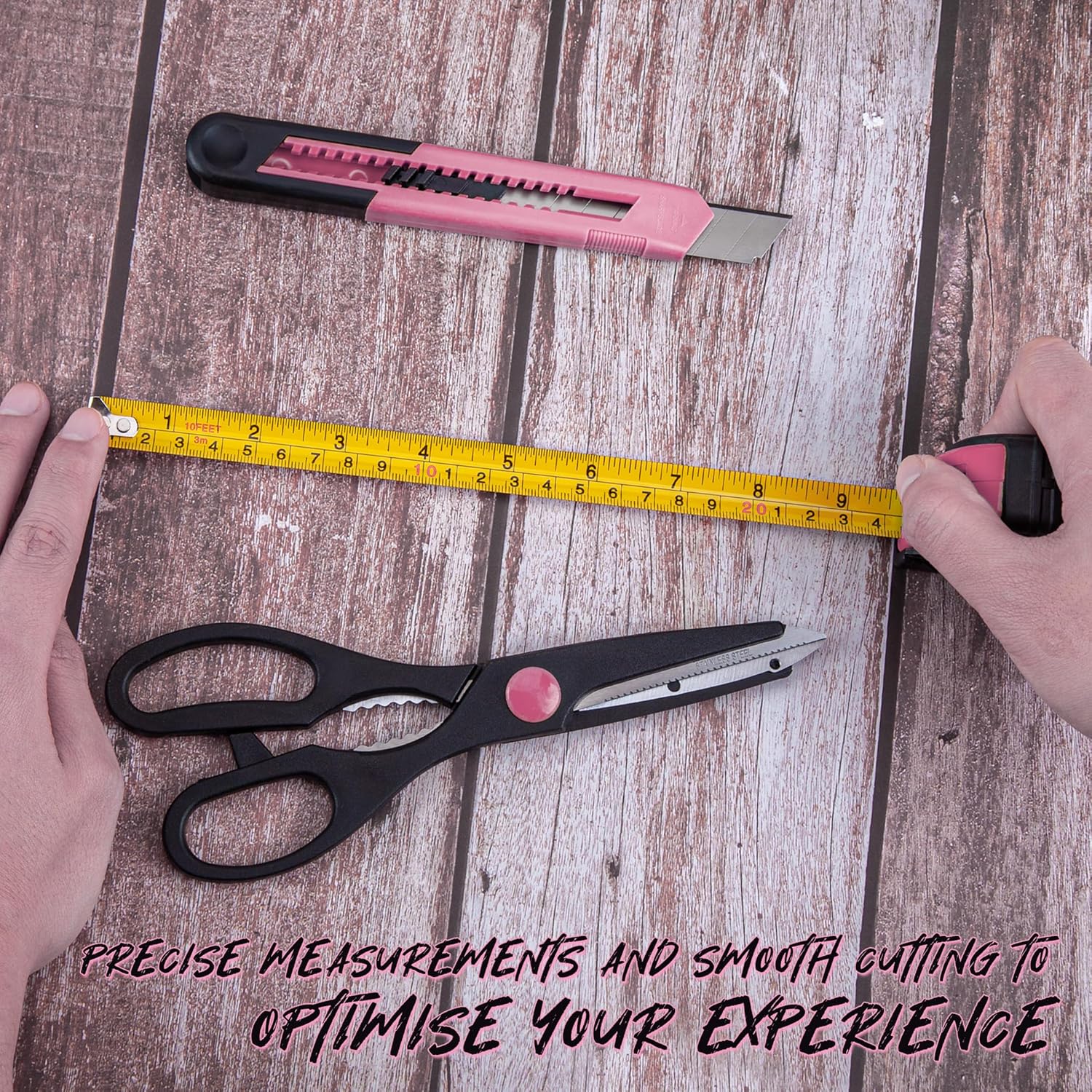 CARTMAN 39 Piece Tool Set General Household Hand Kit with Plastic Toolbox Storage Case Orange