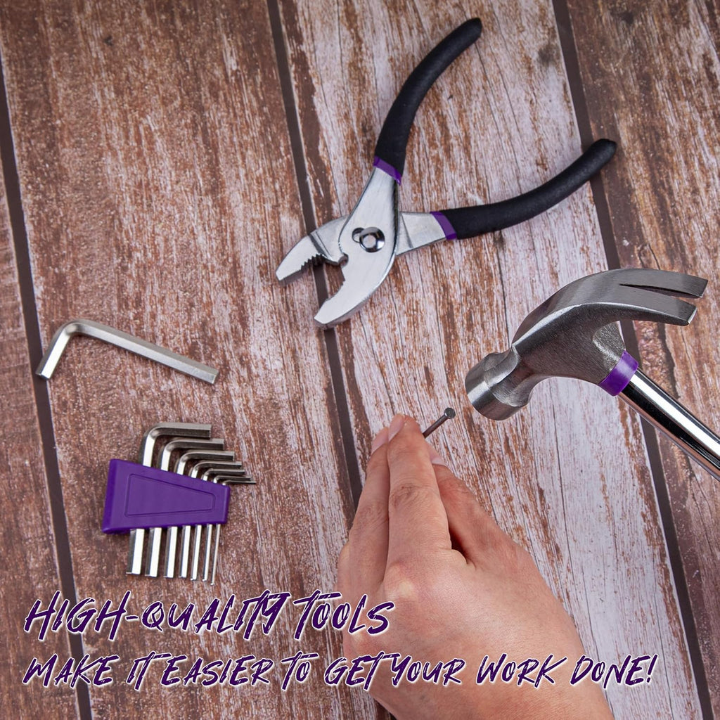 CARTMAN 39 Piece Tool Set General Household Hand Kit with Plastic Toolbox Storage Case Orange