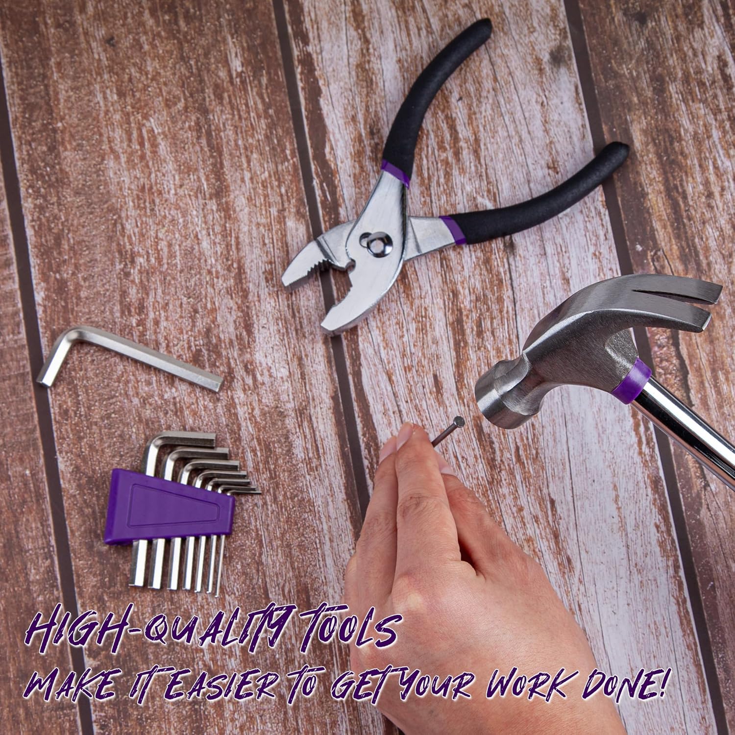 CARTMAN 39 Piece Tool Set General Household Hand Kit with Plastic Toolbox Storage Case Orange