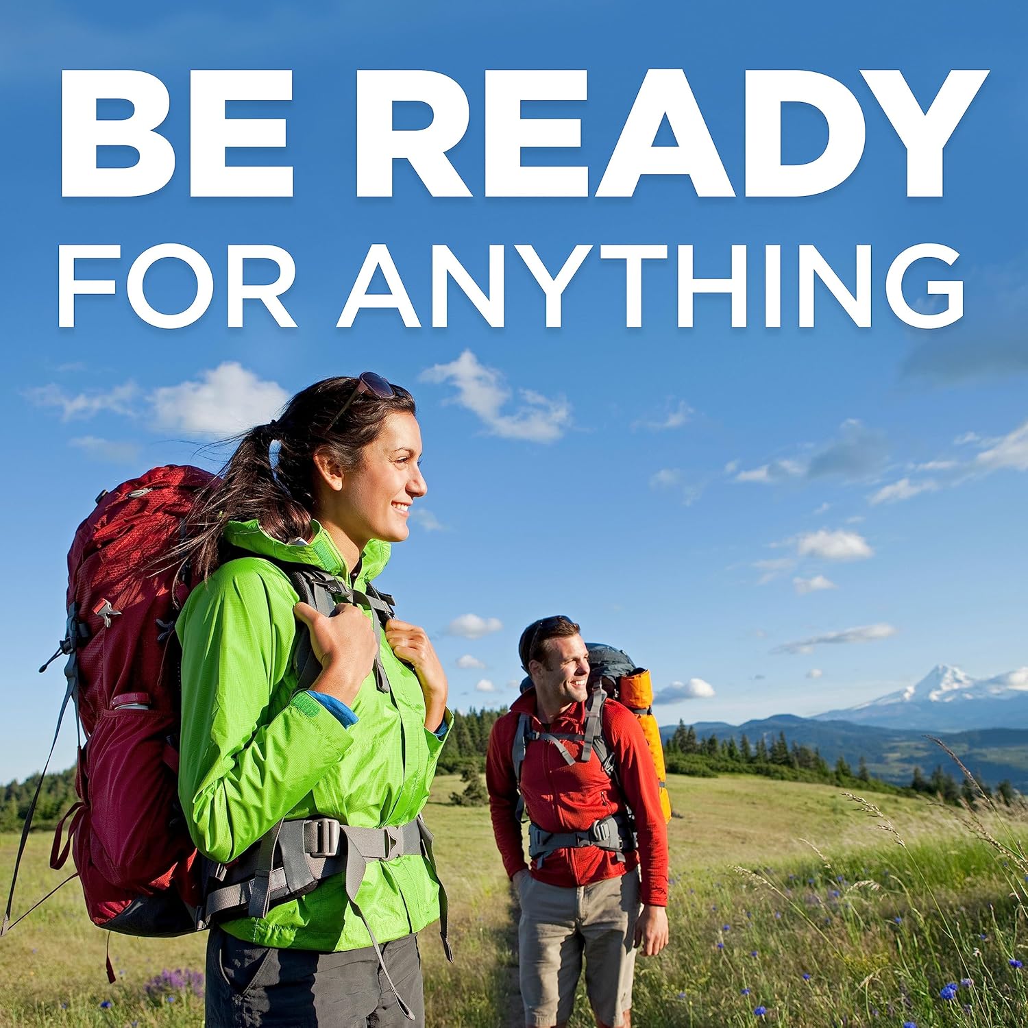 BAND-AID Brand Travel Ready Portable Emergency First Aid Kit for Minor Wound Care, Perfect for Home, Car, Travel, Camping Essentials & Outdoor Emergency Kit, 80 Pieces