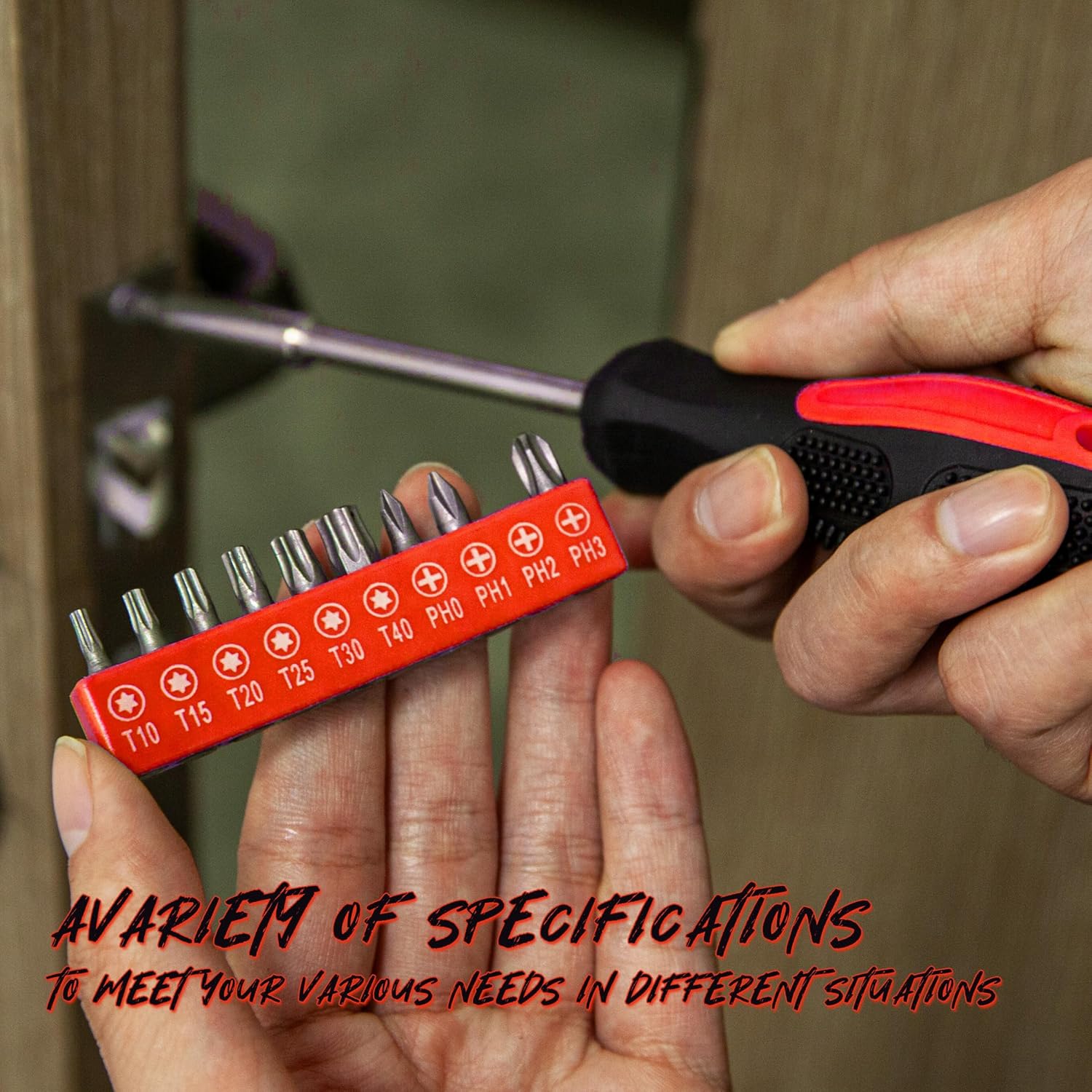 CARTMAN 39 Piece Tool Set General Household Hand Kit with Plastic Toolbox Storage Case Orange