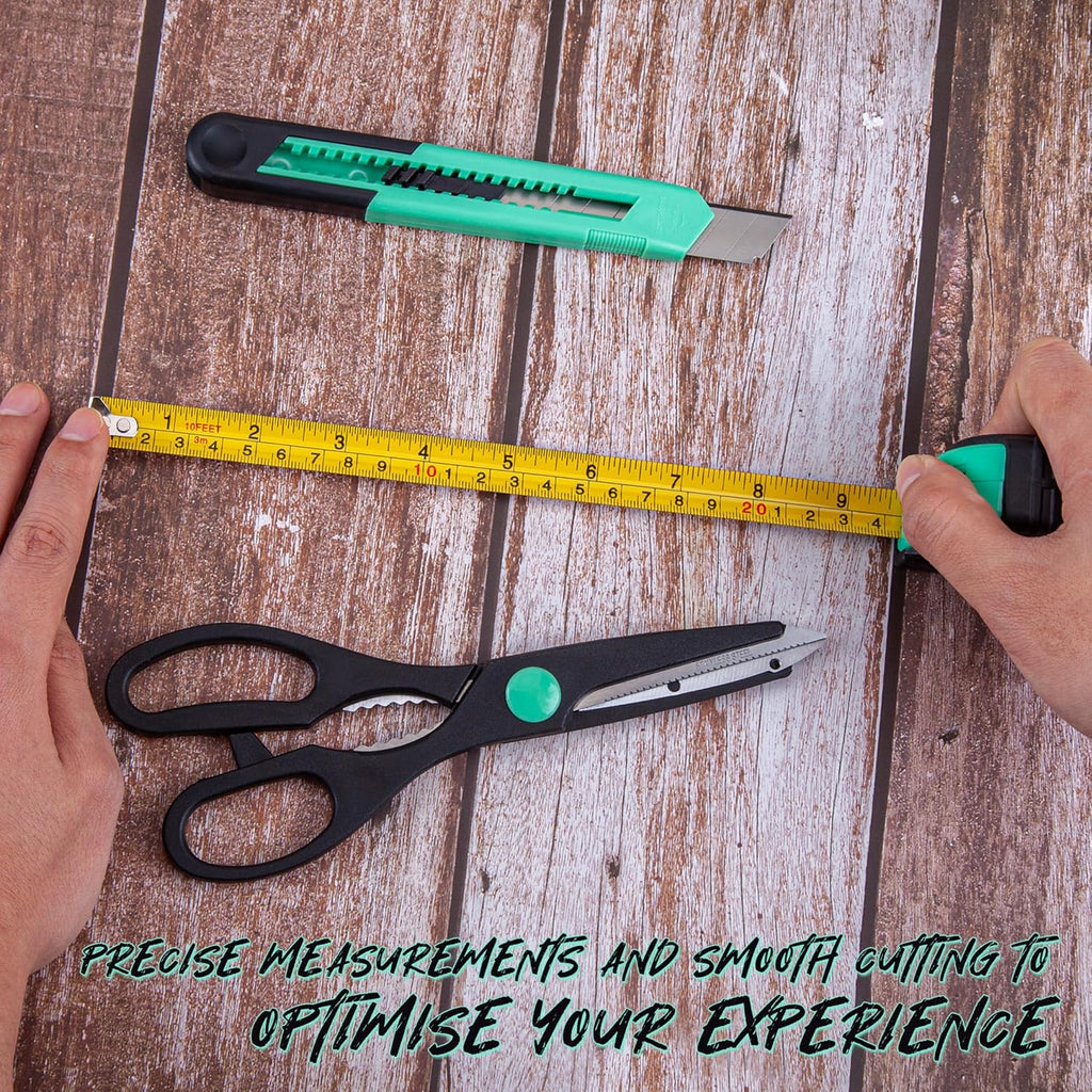 CARTMAN 39 Piece Tool Set General Household Hand Kit with Plastic Toolbox Storage Case Orange