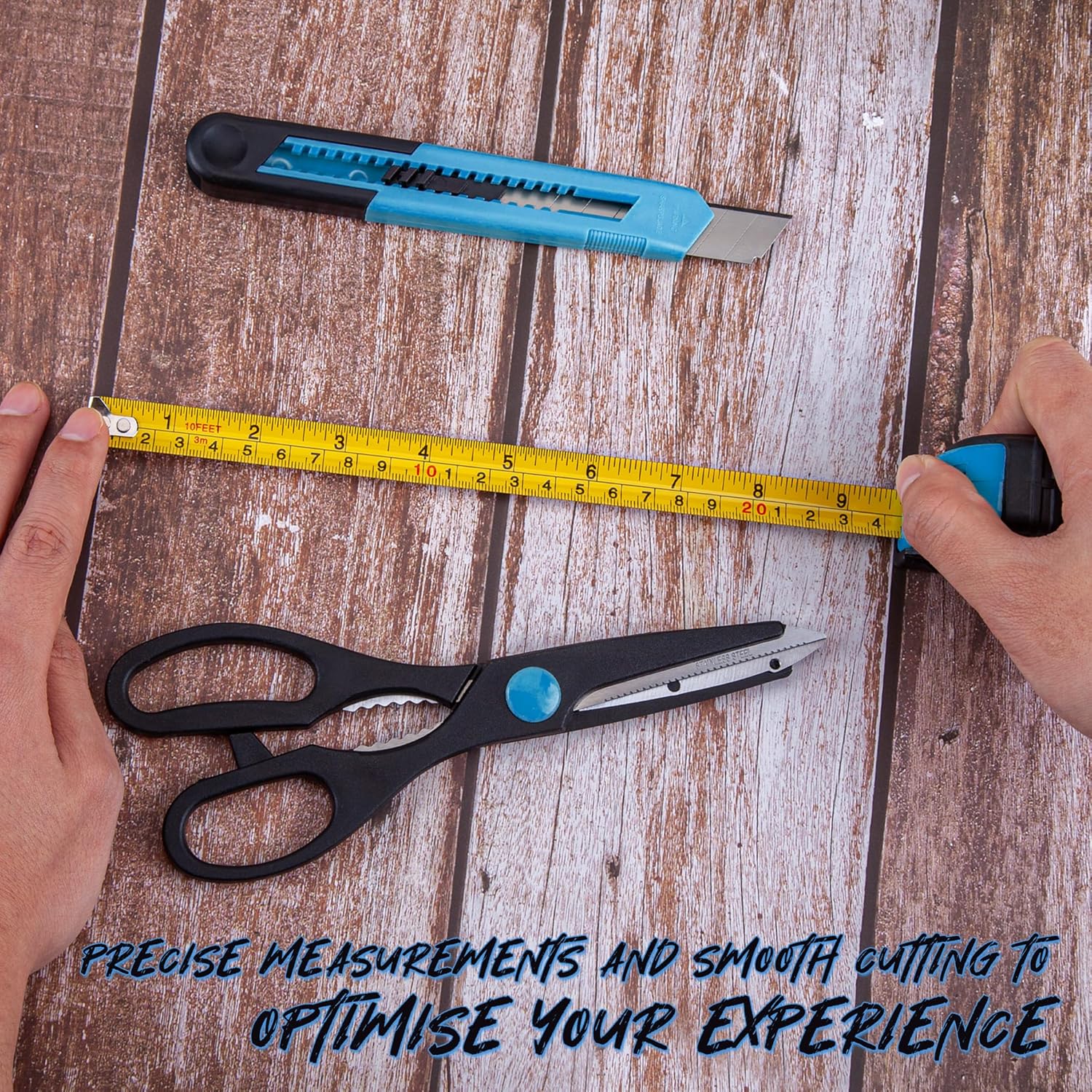 CARTMAN 39 Piece Tool Set General Household Hand Kit with Plastic Toolbox Storage Case Orange